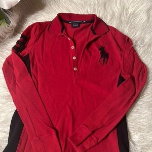 Nice Ralph Lauren sport size xs color red and black semi used